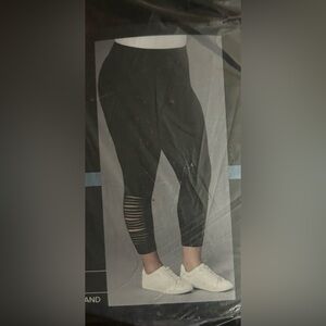 Torrid size 5 Black Destruct Crop Leggings brand new